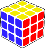 3x3x3 cube solved, PLL